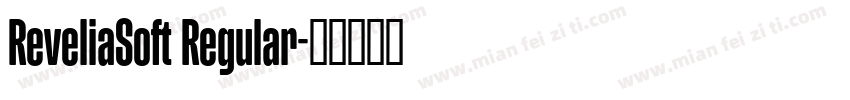 ReveliaSoft Regular字体转换